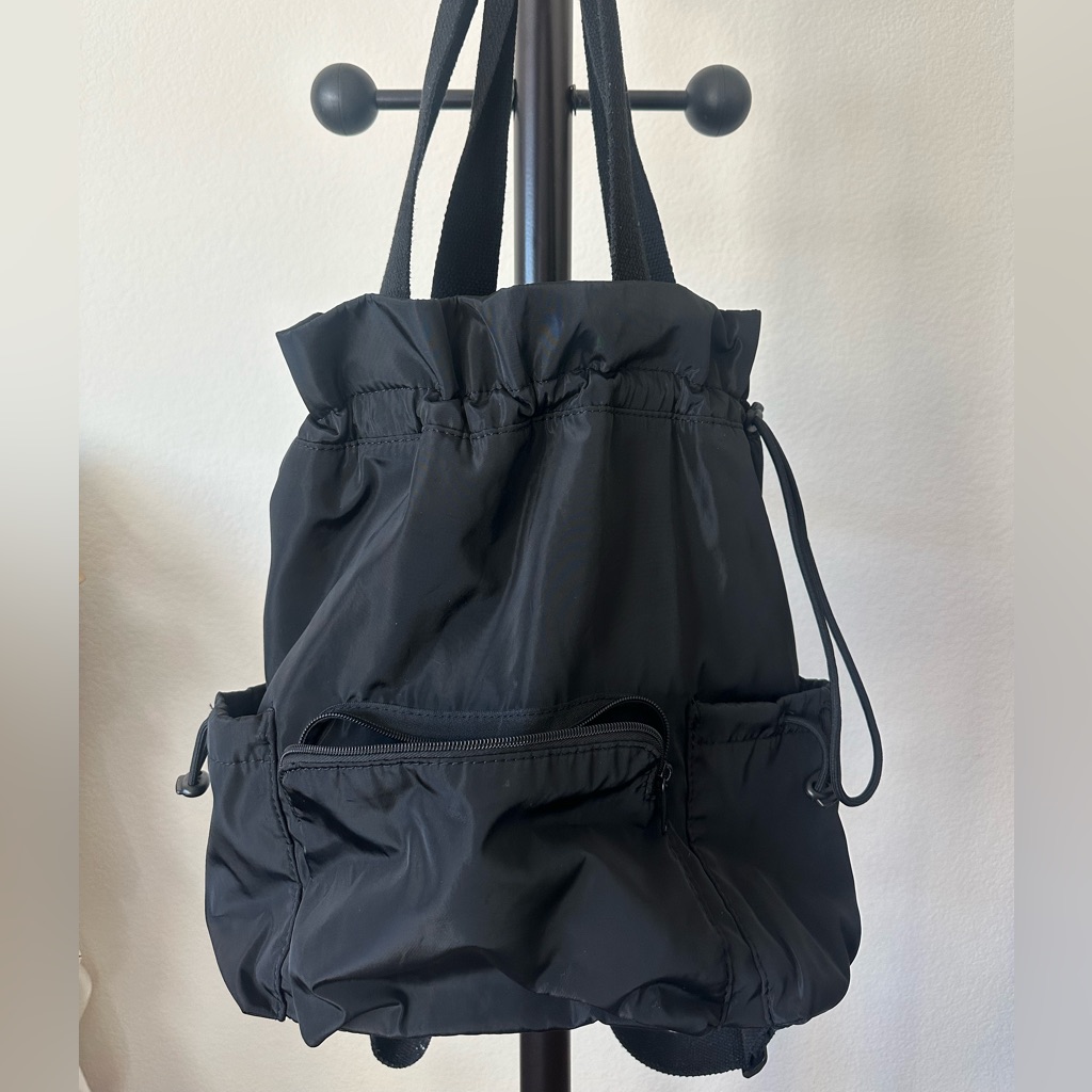 Nylon Black Backpack